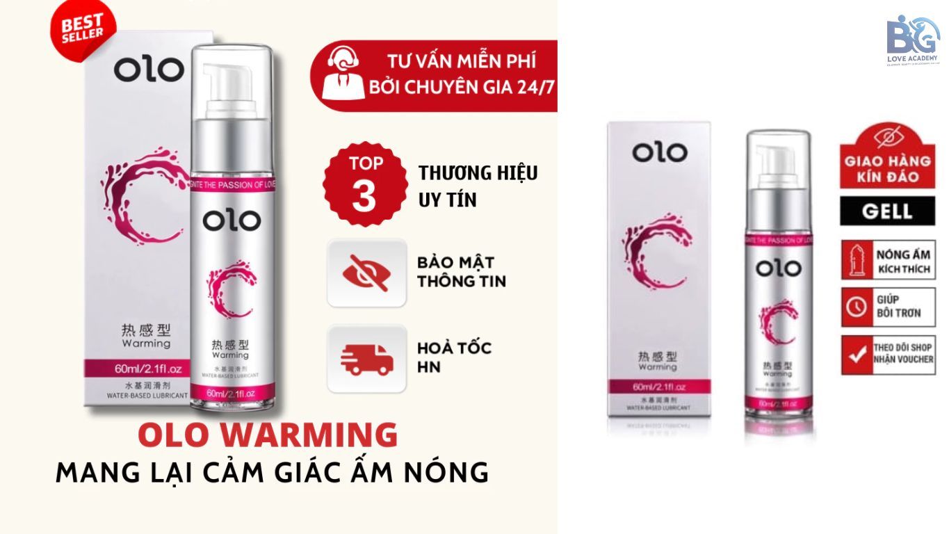 Gel bôi trơn ấm nóng OLO Warming 60ml: Bí kíp "Upgrade" mọi cuộc yêu